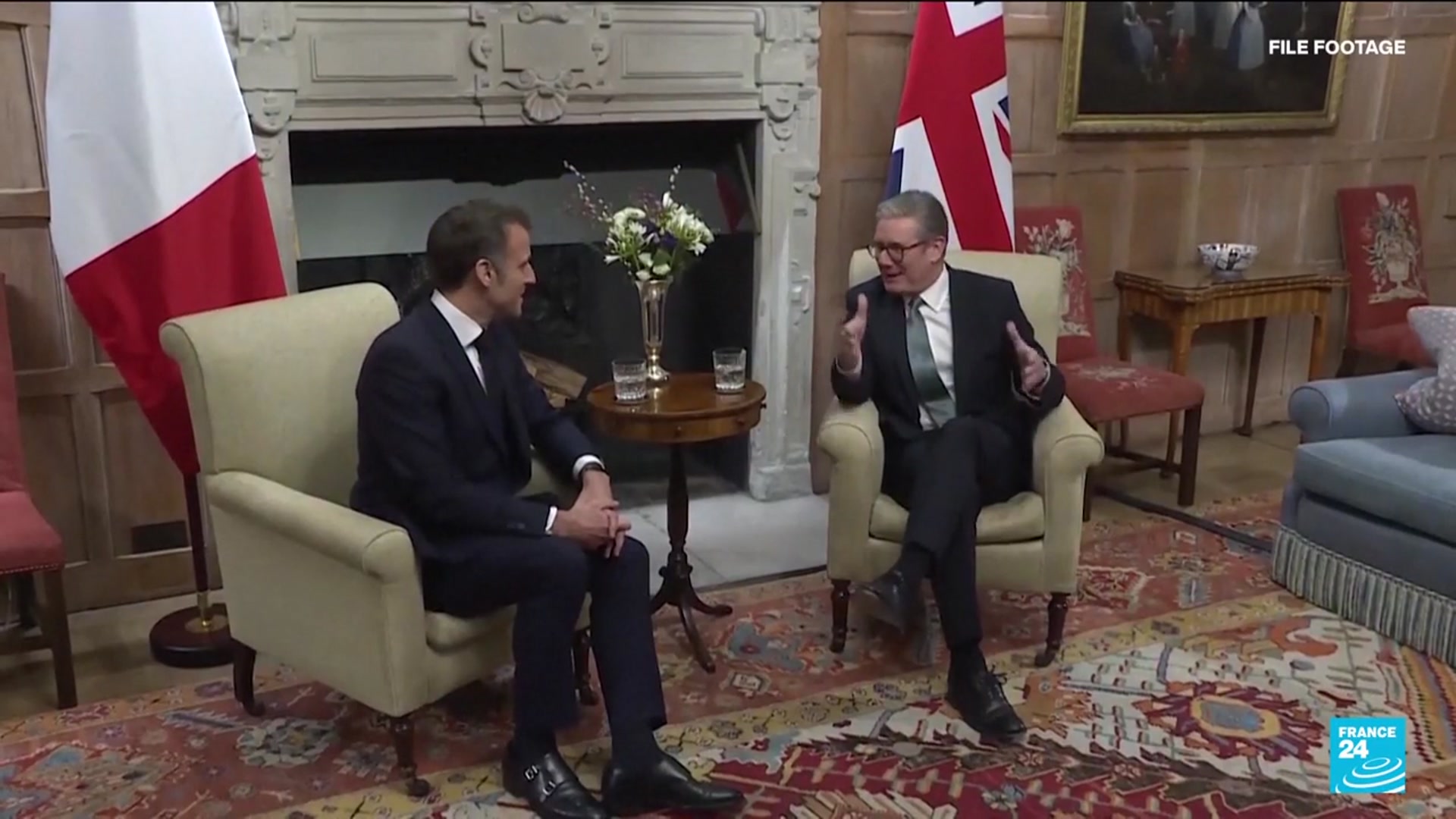 'Video thumbnail for UK royals welcome Macron for state visit with migration and Ukraine high on the agenda'