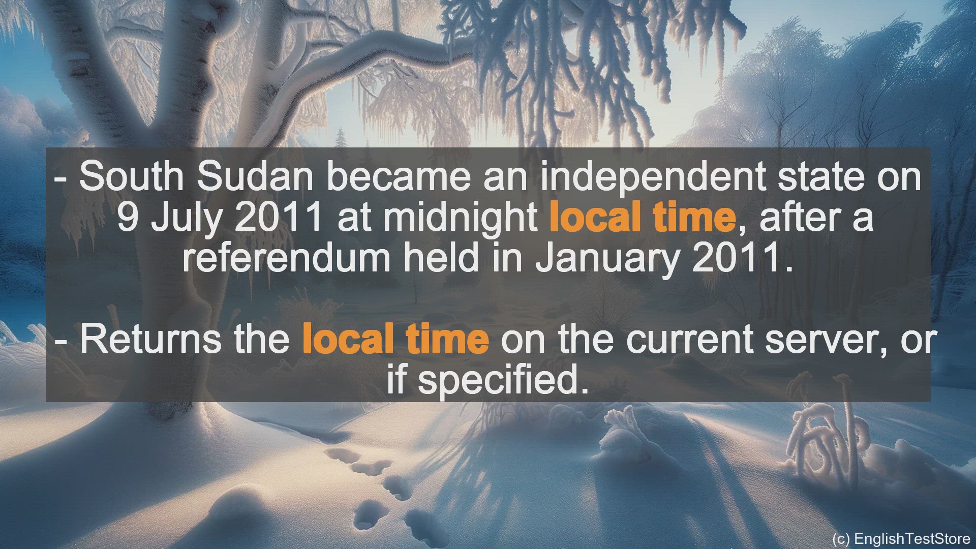 'Video thumbnail for Local Time In Sentences - Examples Of Local Time In Sentences'