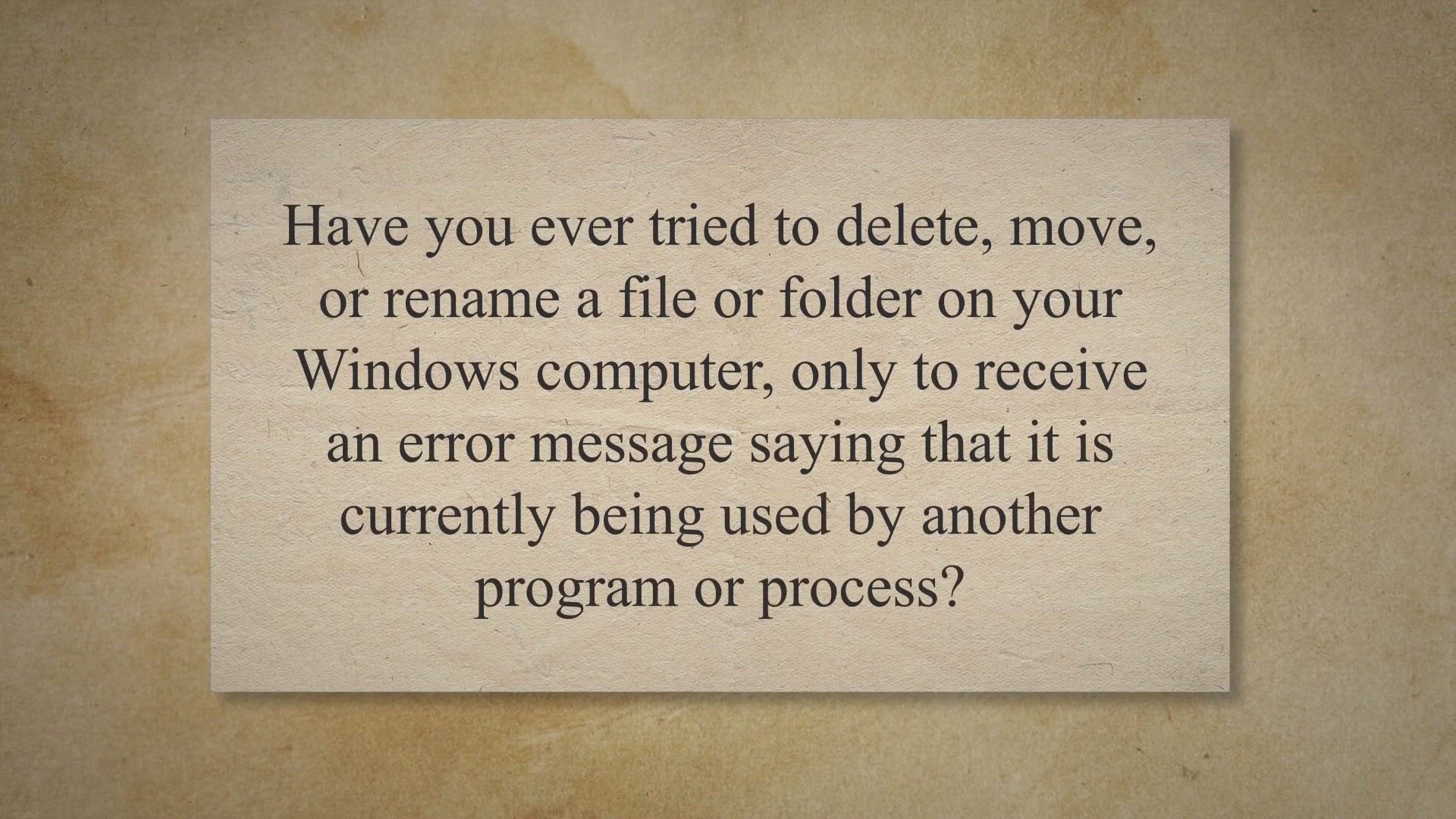 'Video thumbnail for Free File Unlocker: The Ultimate Tool to Unlock Files and Folders on Windows'