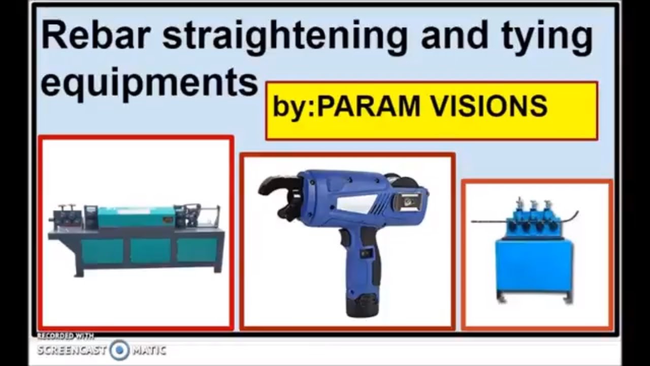 'Video thumbnail for Rebar equipments/Rebar straightening and tying equipments/Rebar tying and straightening machines'