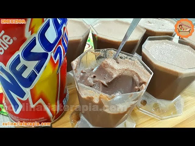 'Video thumbnail for MOUSSE DE CHOCOLATE DE NESCAU FÁCIL E RÁPIDA - Culinária Terapia por Dyne e Zinha'