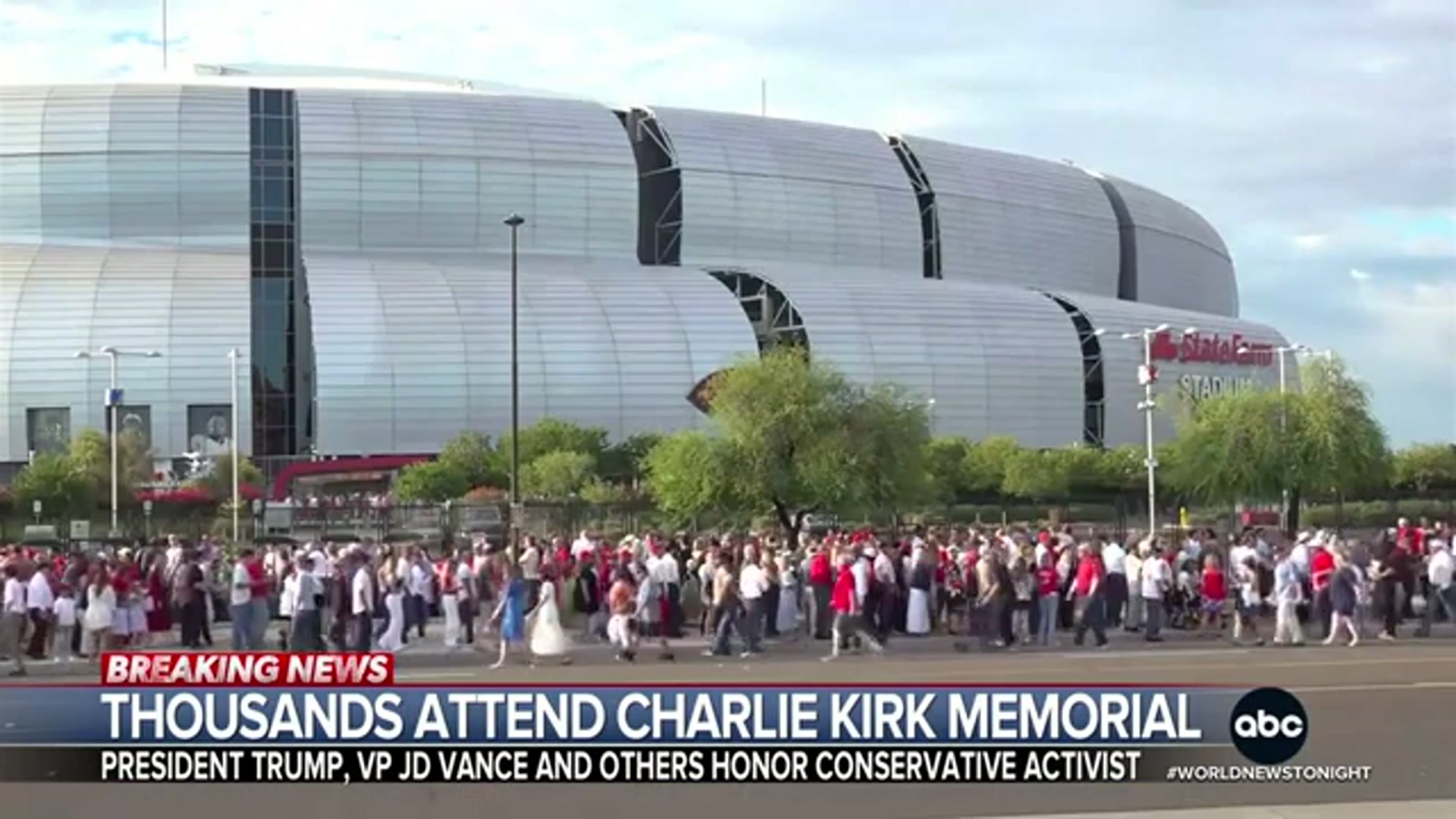 Video thumbnail for Day of Remembrance: Charlie Kirk Memorial Service — Tribute & Highlights