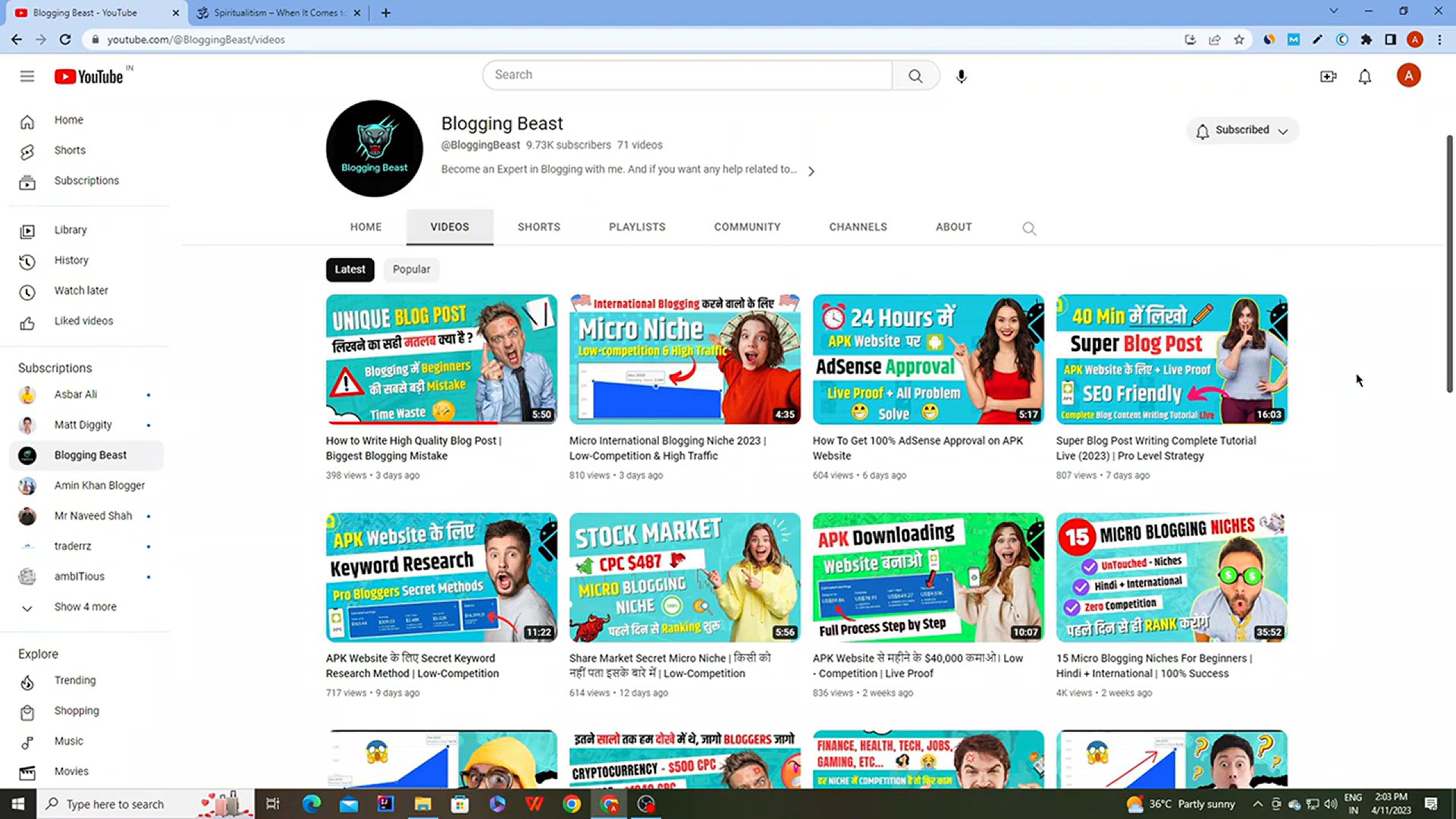 'Video thumbnail for Low Competition Blogging Niche For Beginners 2023 _ Micro Niche Blog'