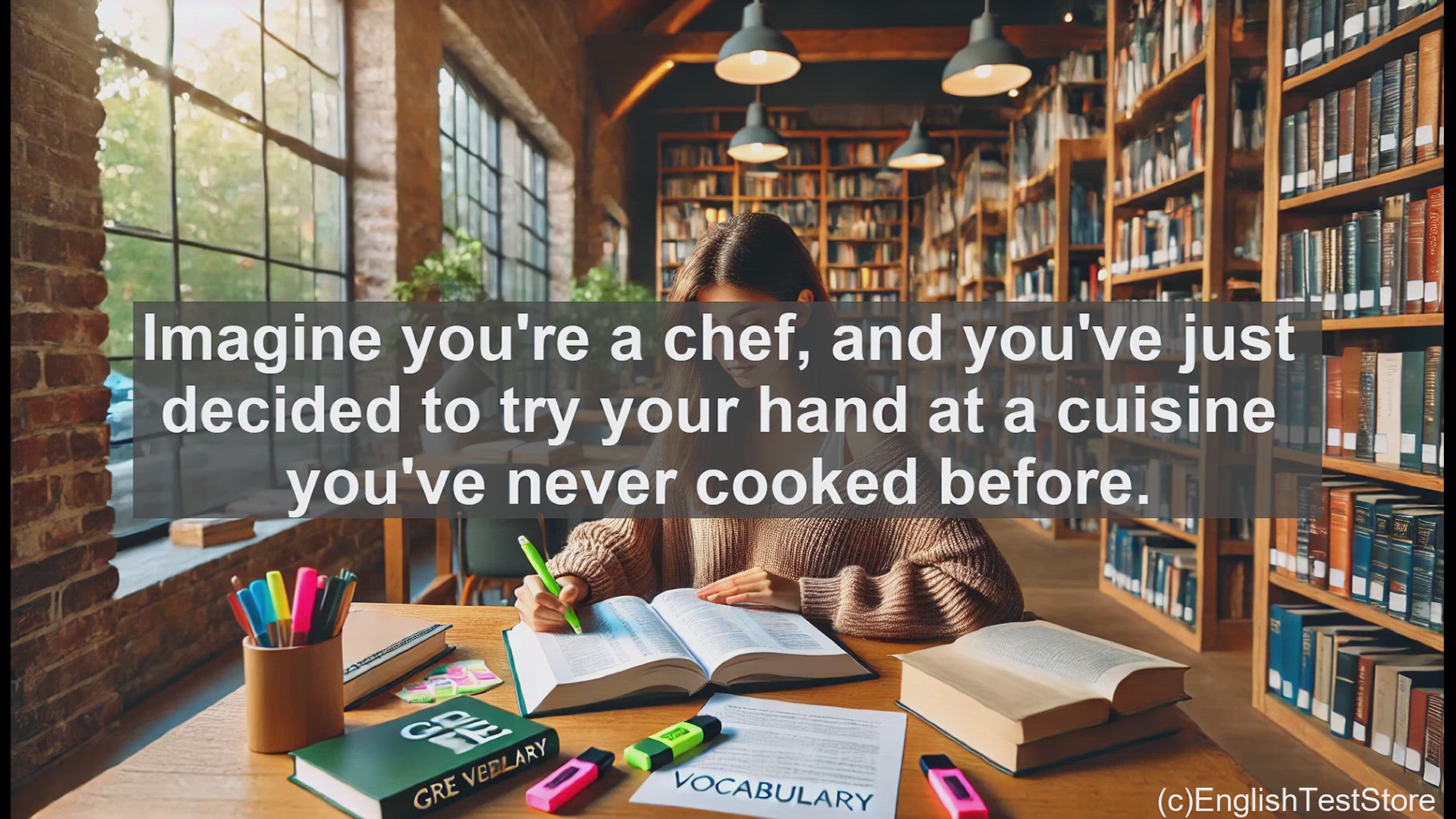 'Video thumbnail for GRE Vocabulary Lesson: Exploring the Culinary Foray - A Chef's Adventure into New Territory'