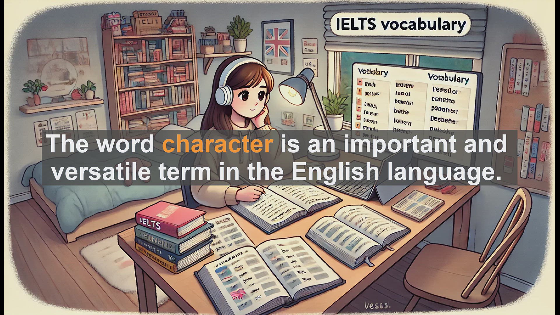 'Video thumbnail for 2500 Must Know IELTS 5.5 Vocabulary - Understanding 'Character': Meanings and Uses for IELTS'