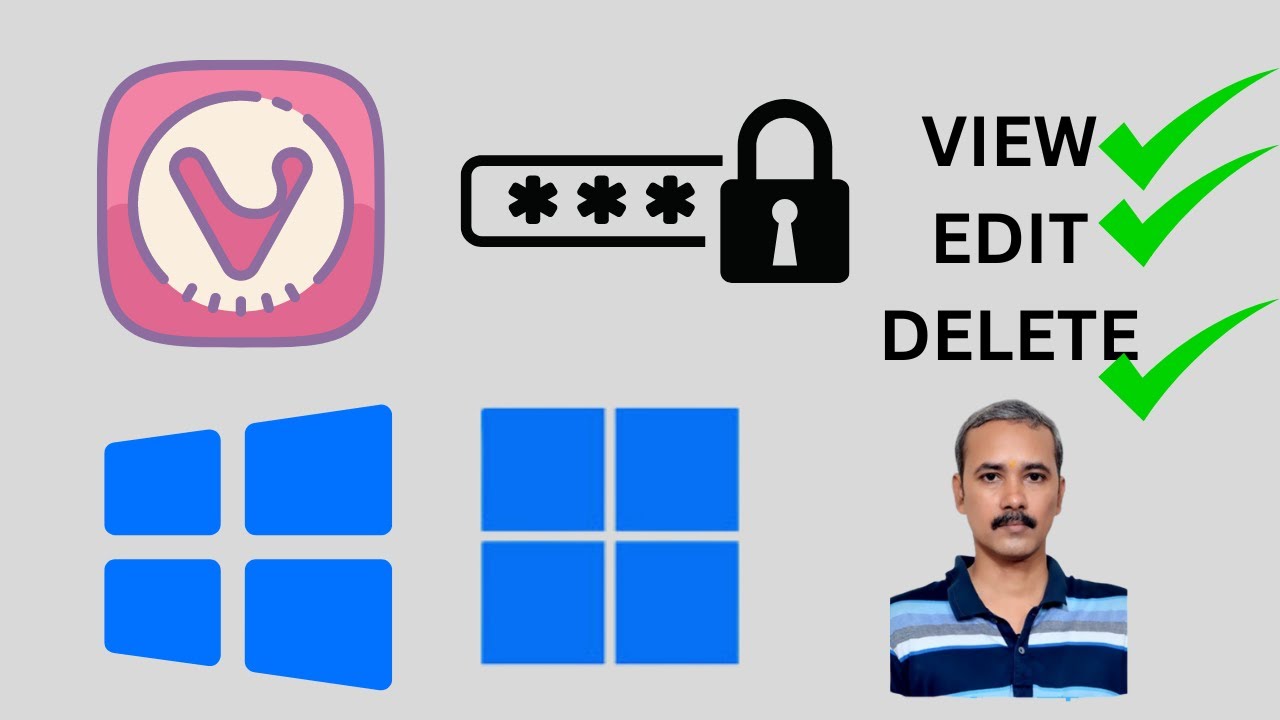 'Video thumbnail for How to View, Edit, and Remove Saved Passwords on Vivaldi Browser on Windows 11 or 10 | GearUpWindows'