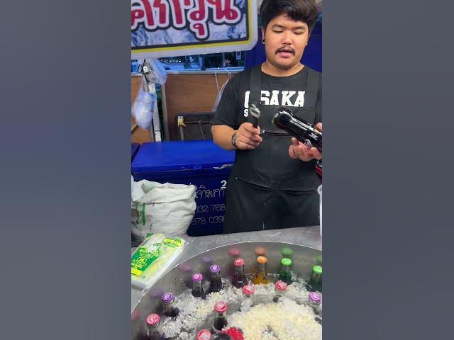 Video thumbnail for Thai Street Soda Drink  | Thai Cream Soda | Bangkok Style Refreshment! #soda #sodapop