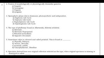 Video thumbnail for 11th Bio-Botany Quarterly Exam 2019-20 Model Question Paper 2 | Dharmapuri District | English Medium