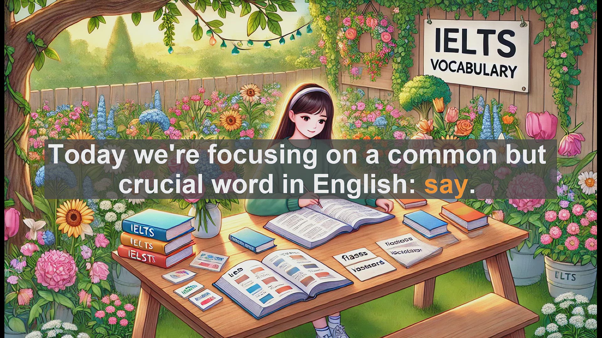 'Video thumbnail for 2500 Must Know IELTS 5.5 Vocabulary - Understanding the Word 'Say' in English'