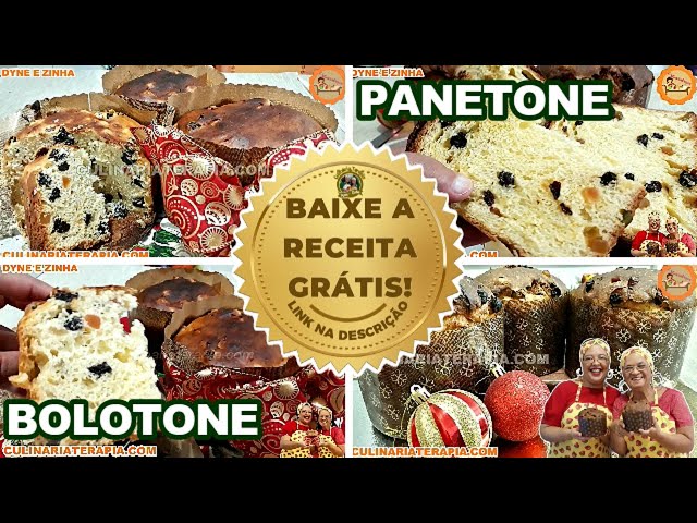 'Video thumbnail for BOLO PANETONE COM LEITE CONDENSADO E PANETONE FOFINHO PARA A CEIA DE NATAL'