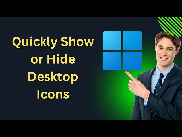 'Video thumbnail for How to Quickly Show or Hide Desktop Icons on Windows 11 | GearUpWindows Tutorial'