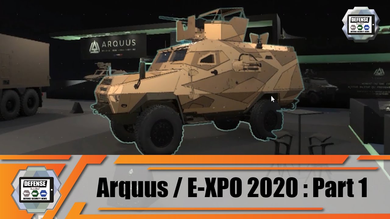 'Video thumbnail for ARQUUS France presents new APCs Fortress Mk 2 Sherpa Light Scout VAB Mk III Virtual E-XPO Defense'