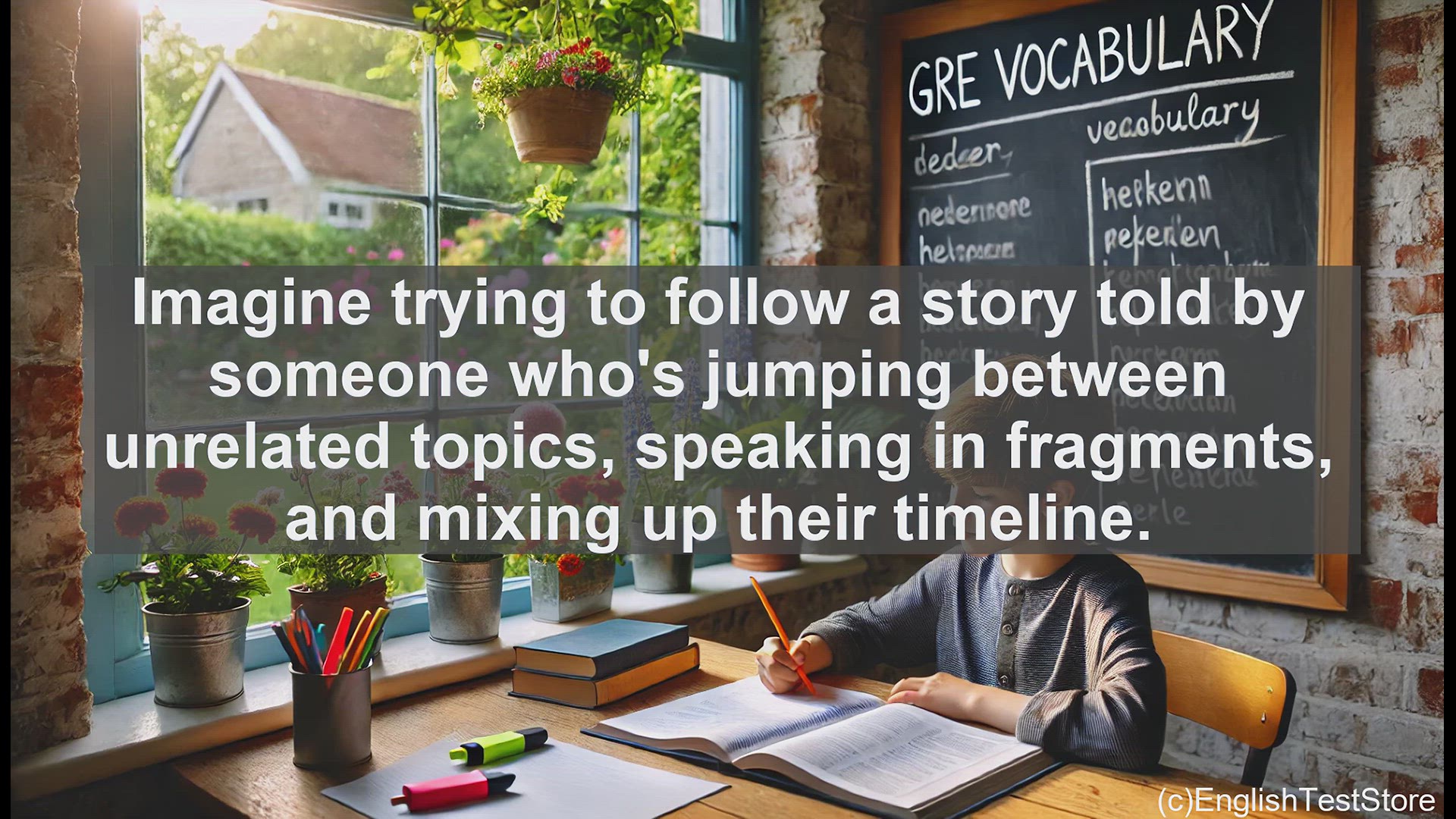 'Video thumbnail for GRE Vocabulary Lesson: GRE Vocab - Understanding 'Incoherent' for Better Verbal Scores'