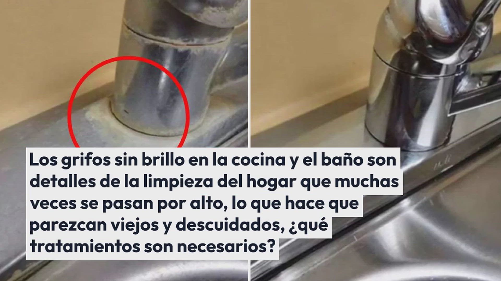 Video thumbnail for Grifos opacos, la pesadilla de muchos hogares: cómo limpiarlos para que vuelvan a brillar