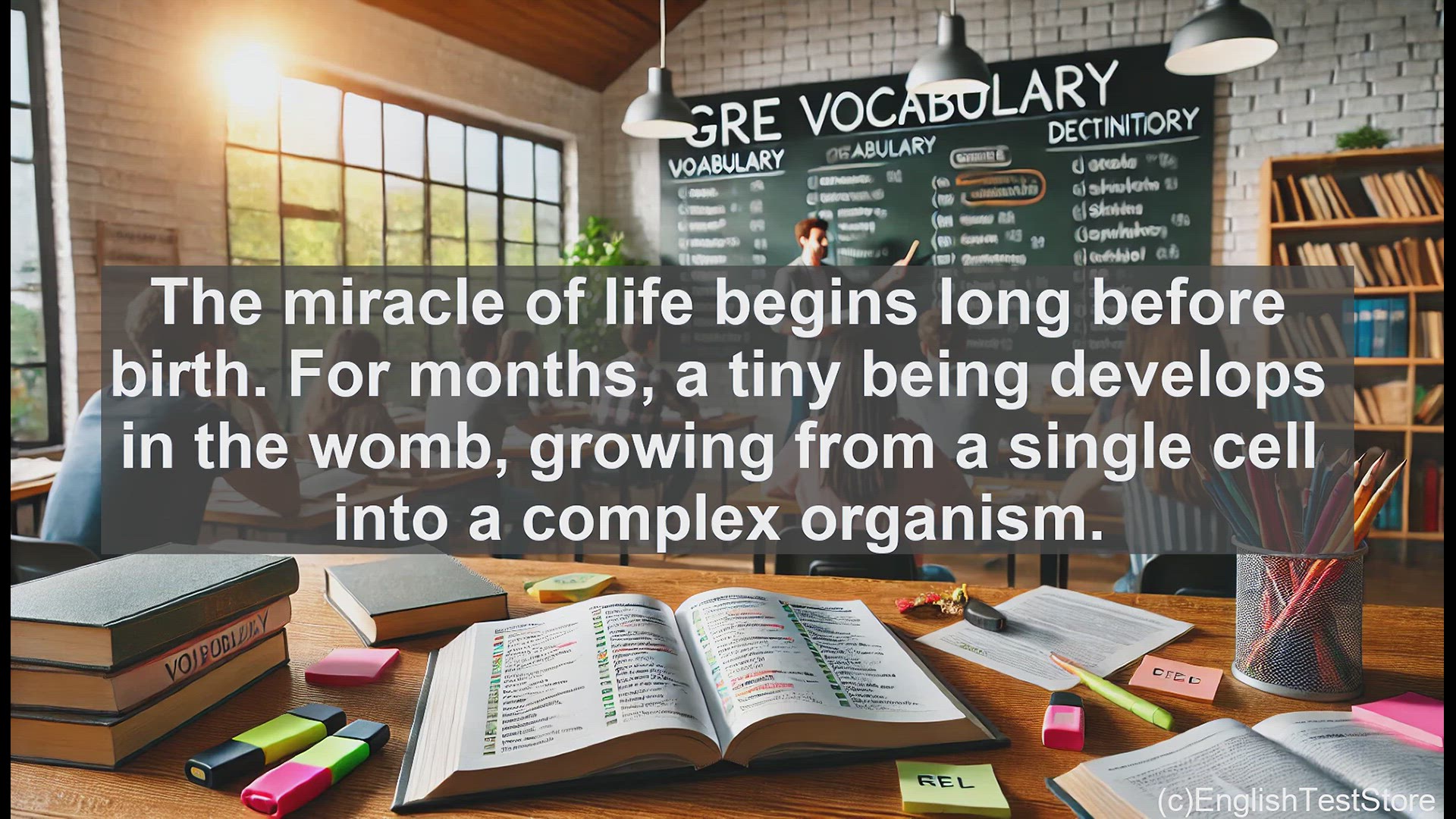 'Video thumbnail for GRE Vocabulary Lesson: The Miracle of Gestation - Nurturing Life from Within'