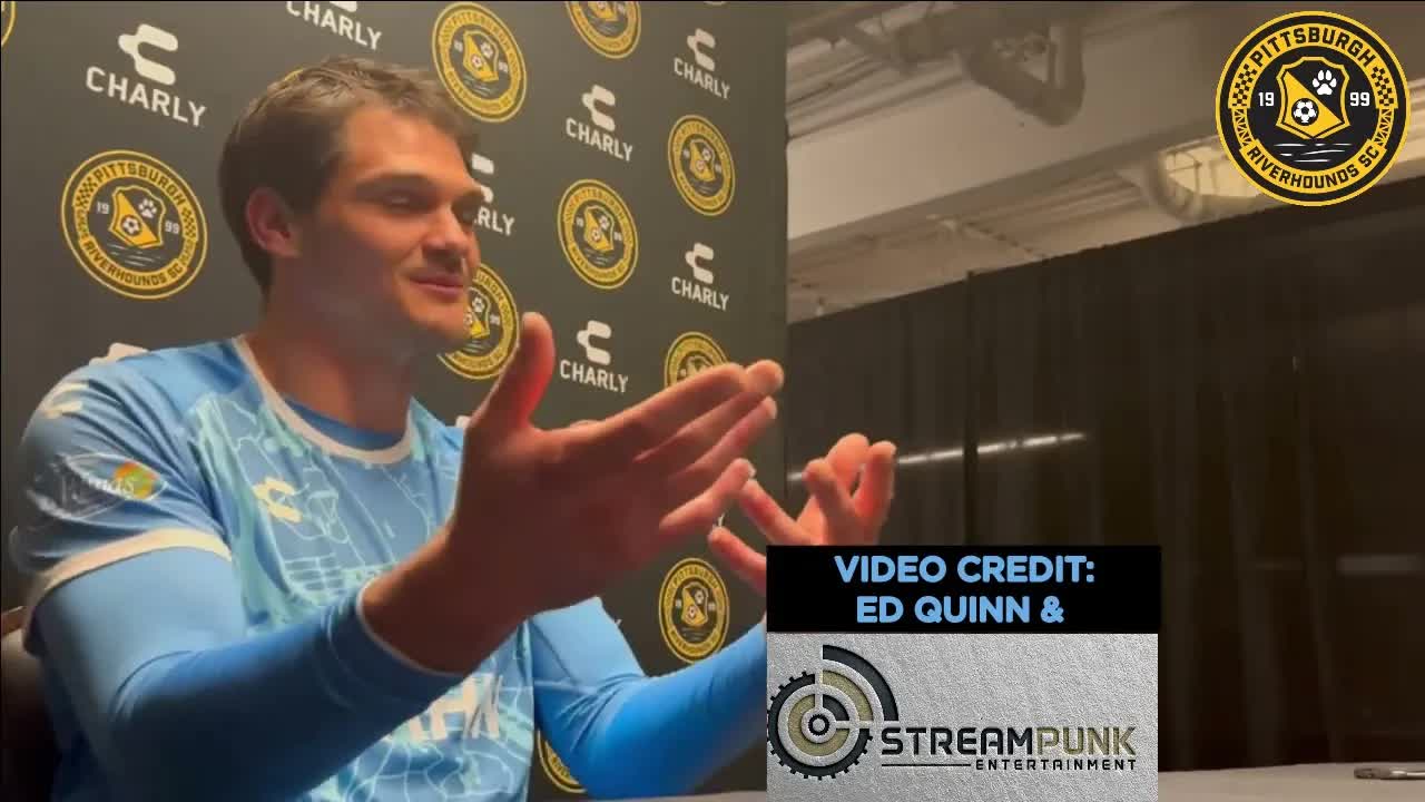 Video thumbnail for stream punk soccer: eric dick press conference: riverhounds' goalie talks 4-2pk win over hartford athletic!