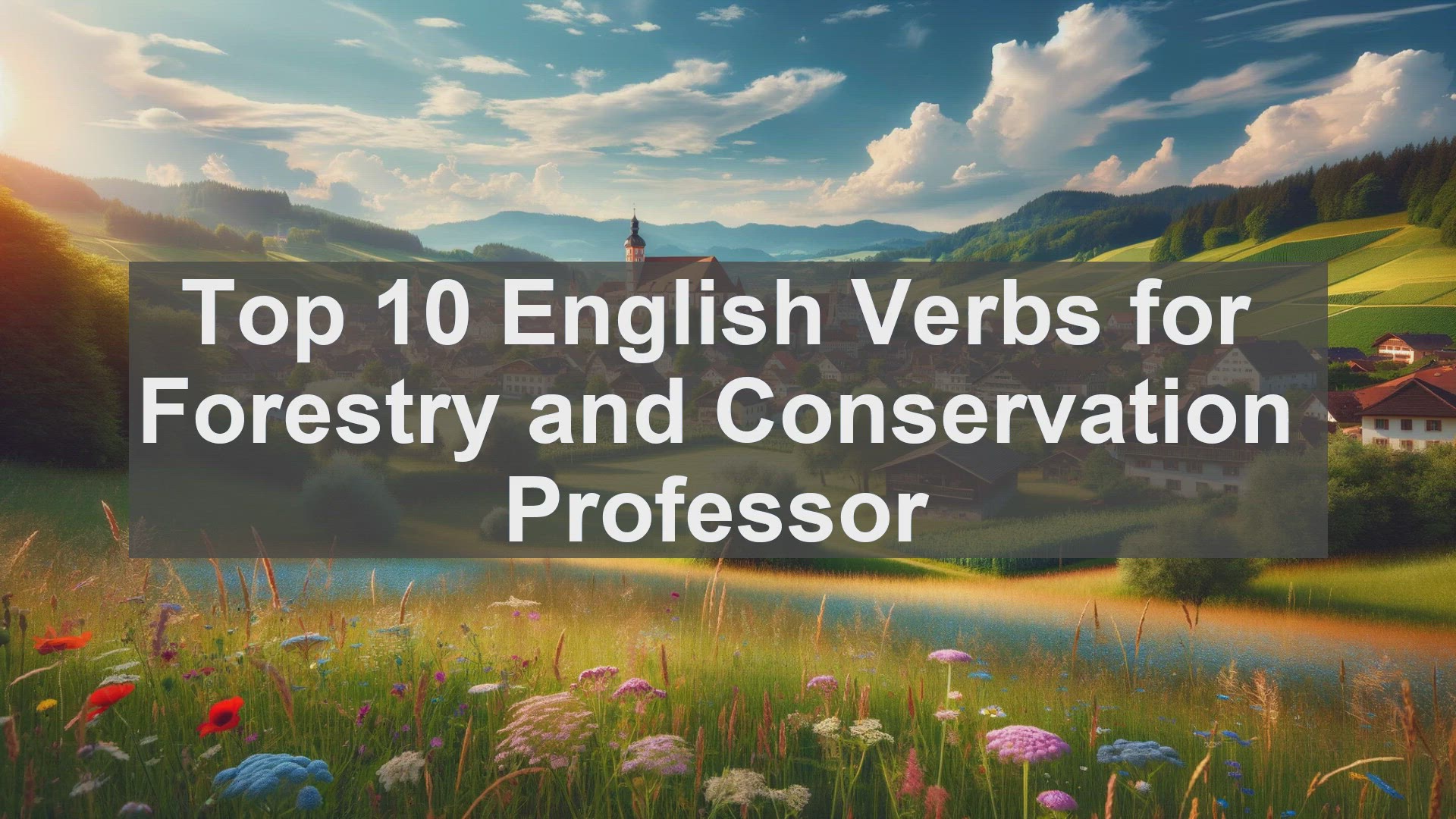 'Video thumbnail for Top 10 English Verbs for Forestry and Conservation Professor'