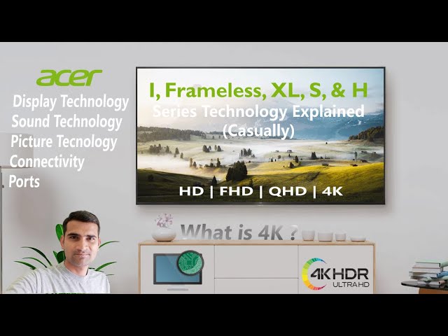Video thumbnail for 4k tv explained | Acer 43'' Frameless series 4K Smart TV #acer #4ktv #acertv #androidtv @PCtribe!