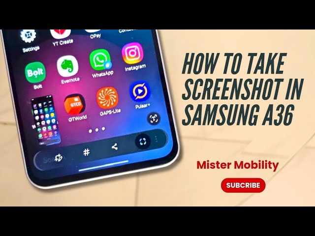 Video thumbnail for How To Take A Screenshot In Samsung A36 5G