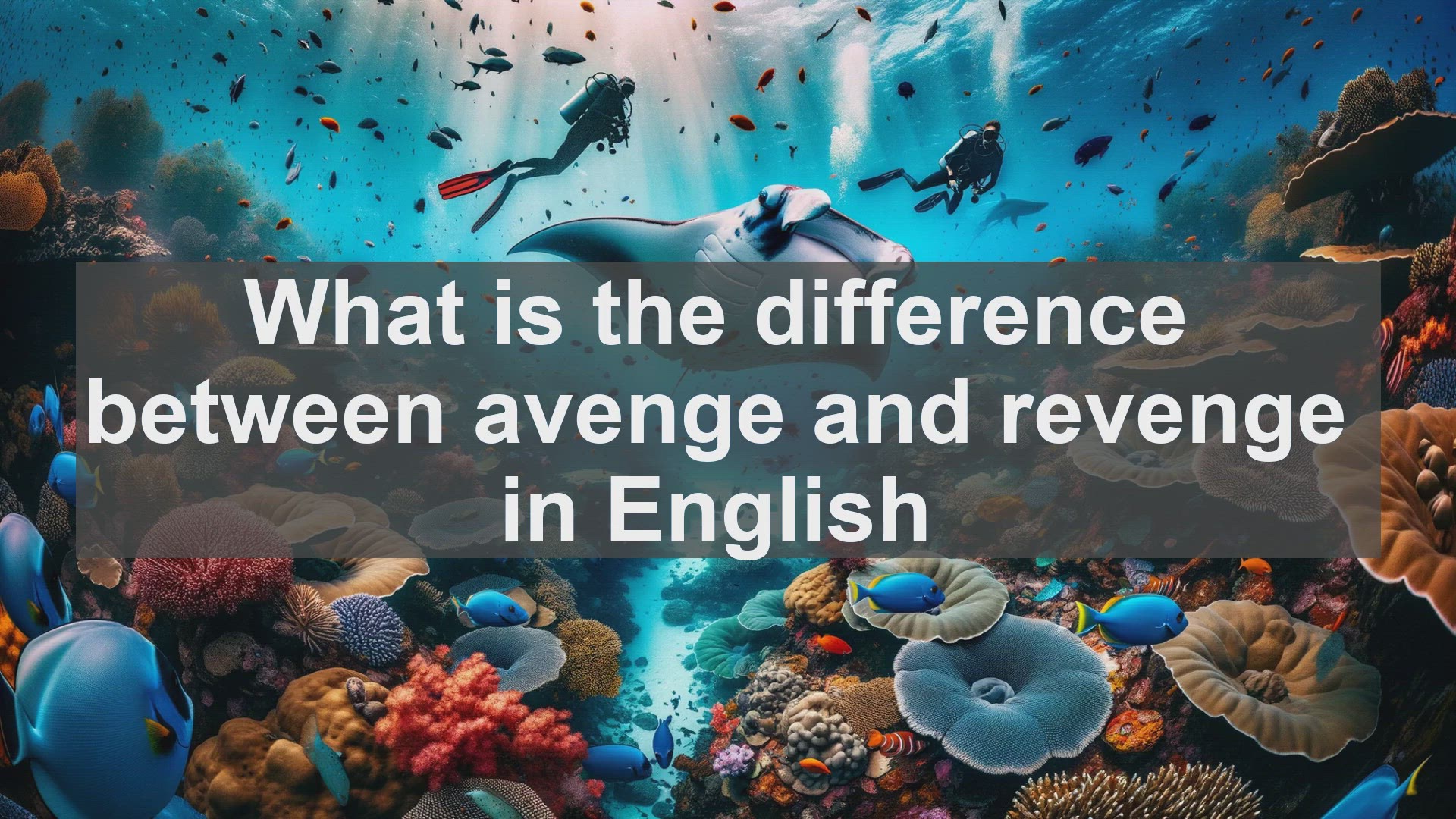 'Video thumbnail for What is the difference between avenge and revenge in English?'