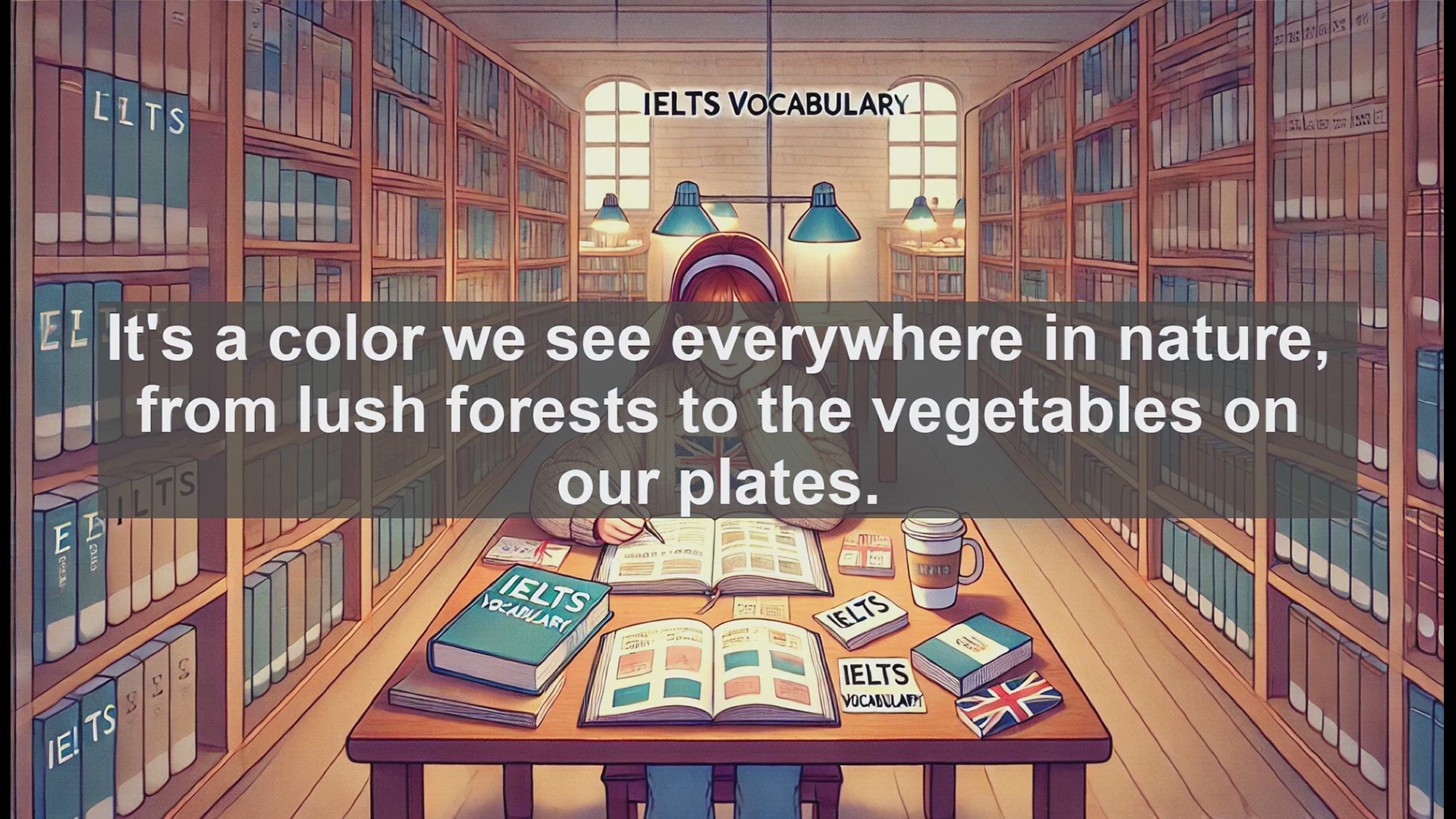 'Video thumbnail for 2500 Must Know IELTS 5.5 Vocabulary - Exploring the Many Shades of 'Green' in English'