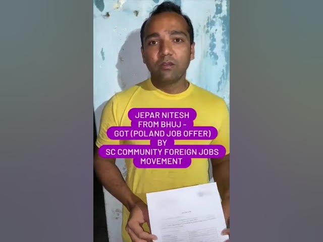 Video thumbnail for Get your Poland Job Offer within 15 to 20 days #akshaypatel  #ForeignJobs #Movement #polandworkvisa