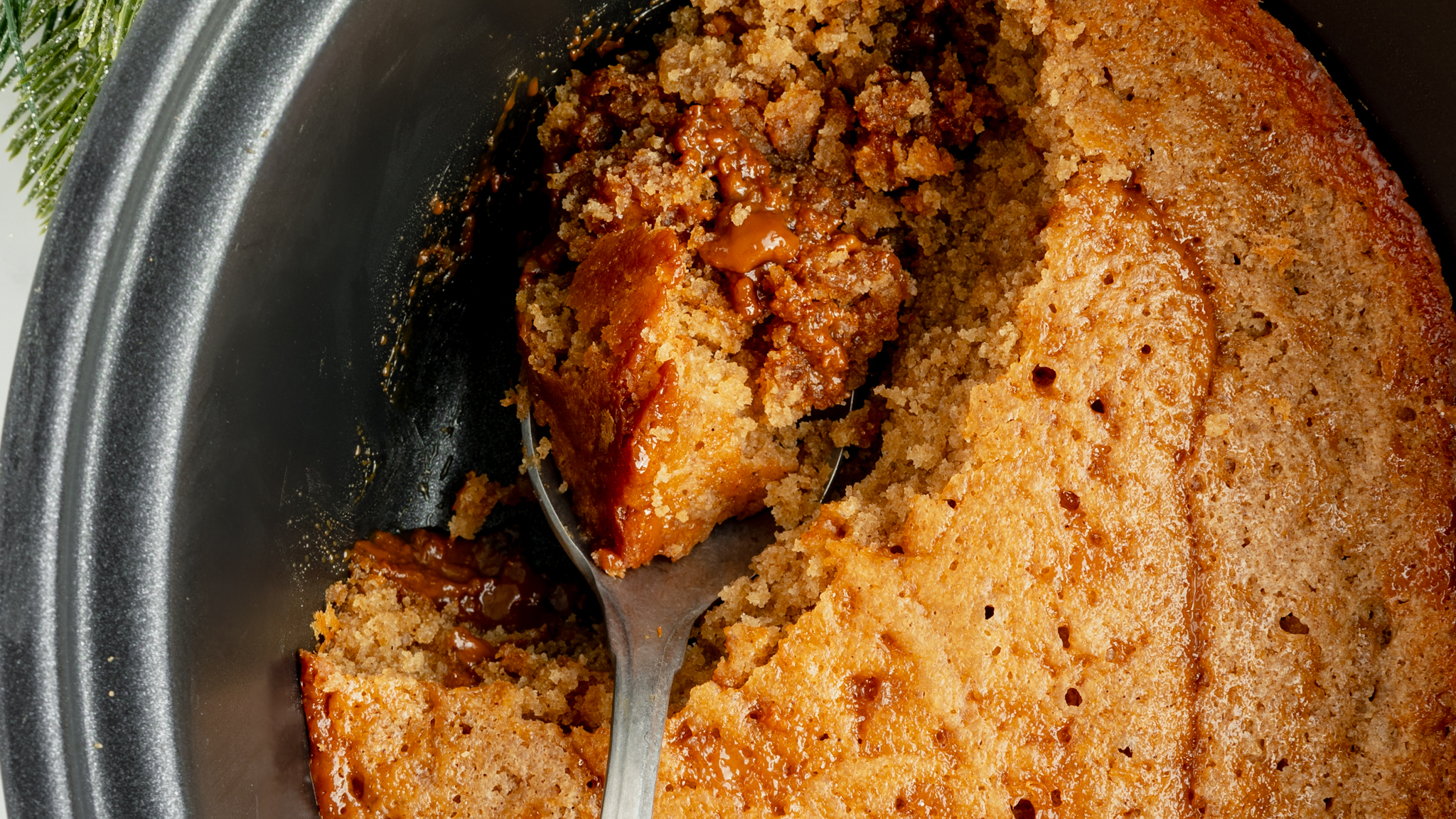 'Video thumbnail for Slow Cooker Gingerbread Pudding'