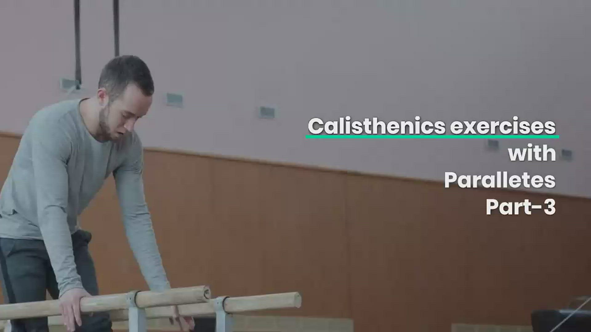'Video thumbnail for Calisthenics exercises with parallettes | Part 3'