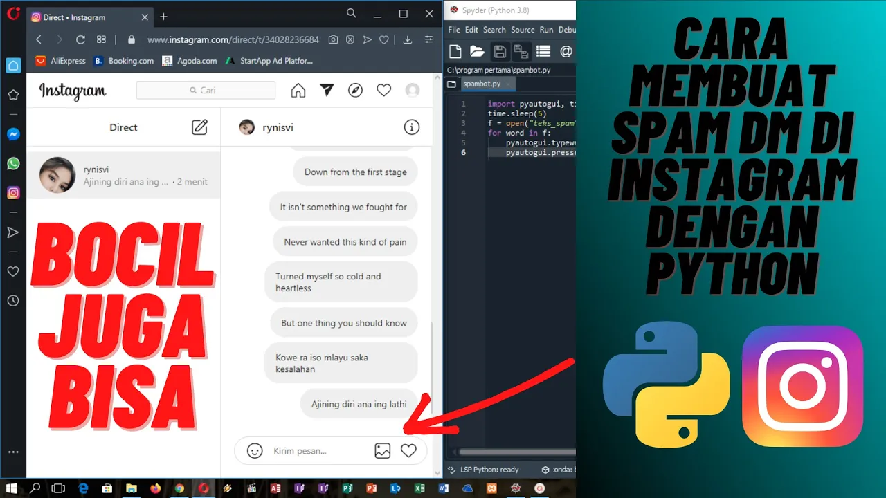 Video thumbnail for Tips Membuat Spam (Chat) Di Instagram 2020
