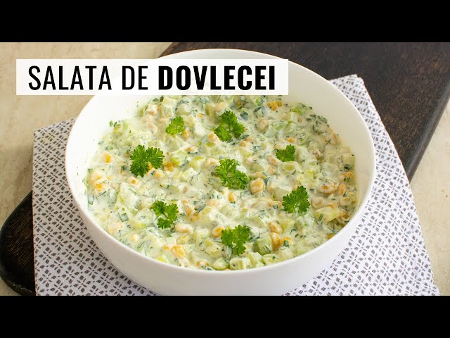 'Video thumbnail for Ușoară și răcoritoare! Salată de dovlecei cu iaurt grecesc, porumb și usturoi'