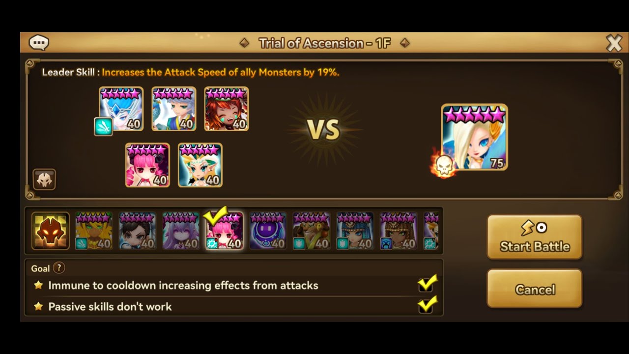 Video thumbnail for Summoners War: TOA Hell - Stage 1 - 3 🌟 - Jul-Aug 2023 - Laima