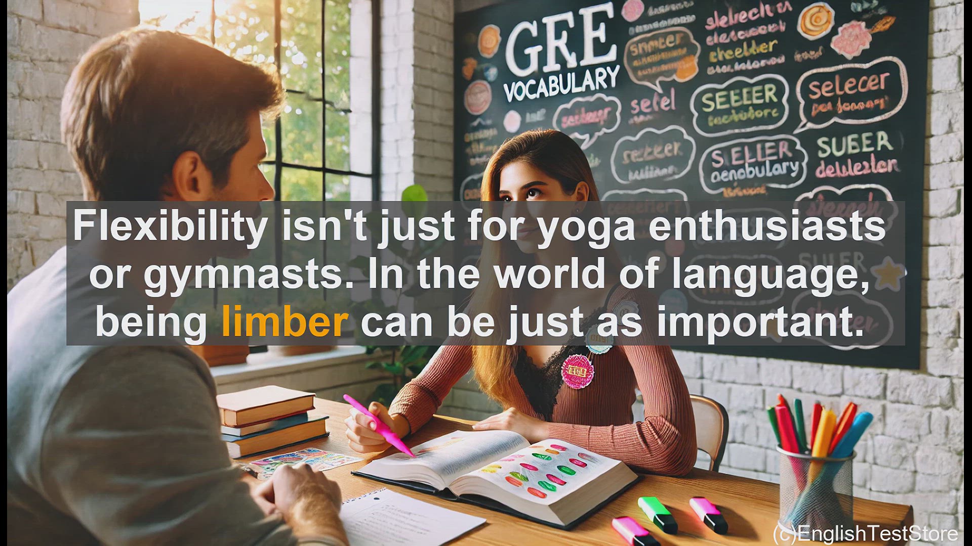 'Video thumbnail for GRE Vocabulary Lesson: The Versatility of Limber - Flexibility in Body and Mind'