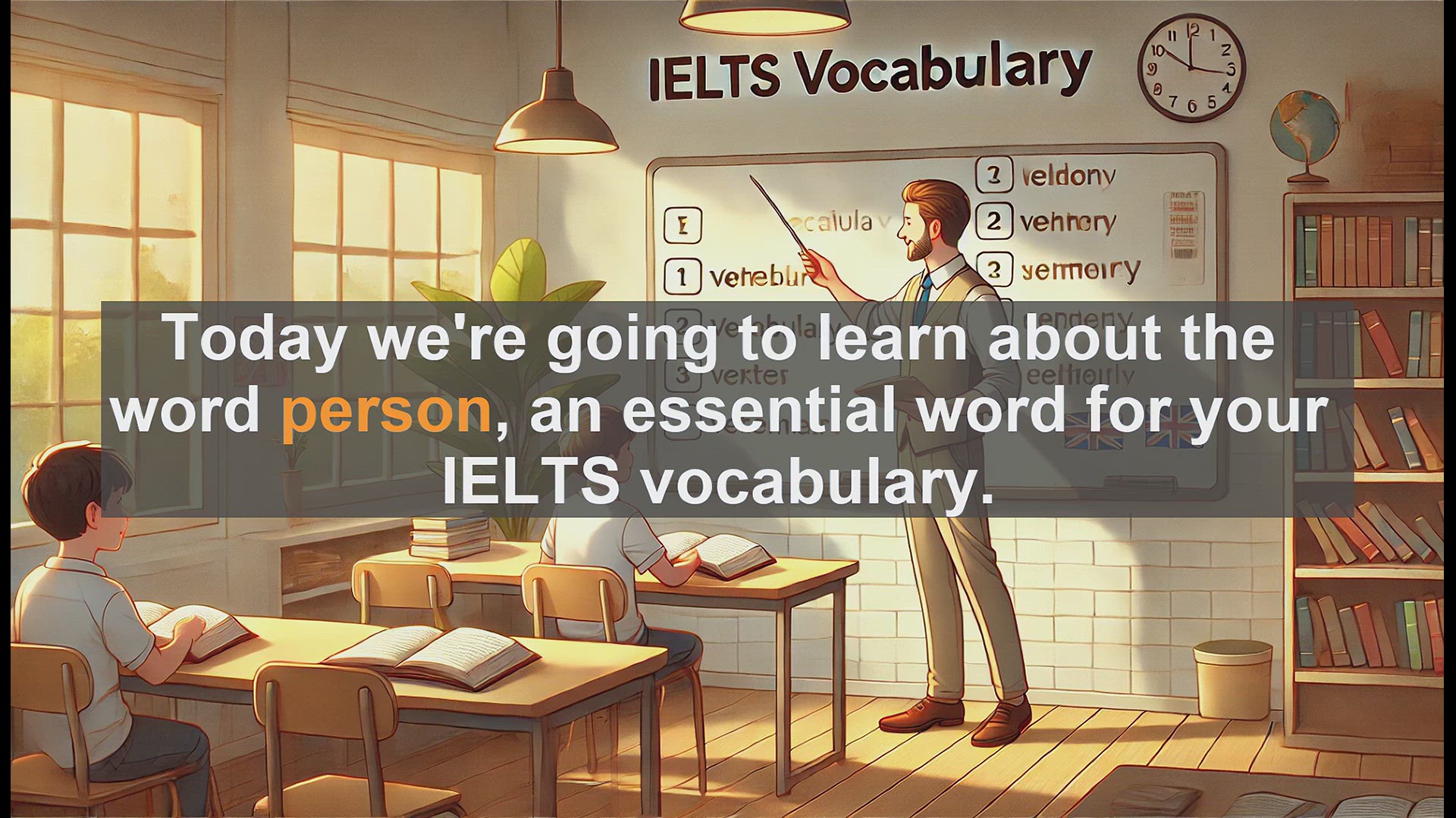 'Video thumbnail for 2500 Must Know IELTS 5.5 Vocabulary - Understanding 'Person': Key Vocabulary for IELTS Success'