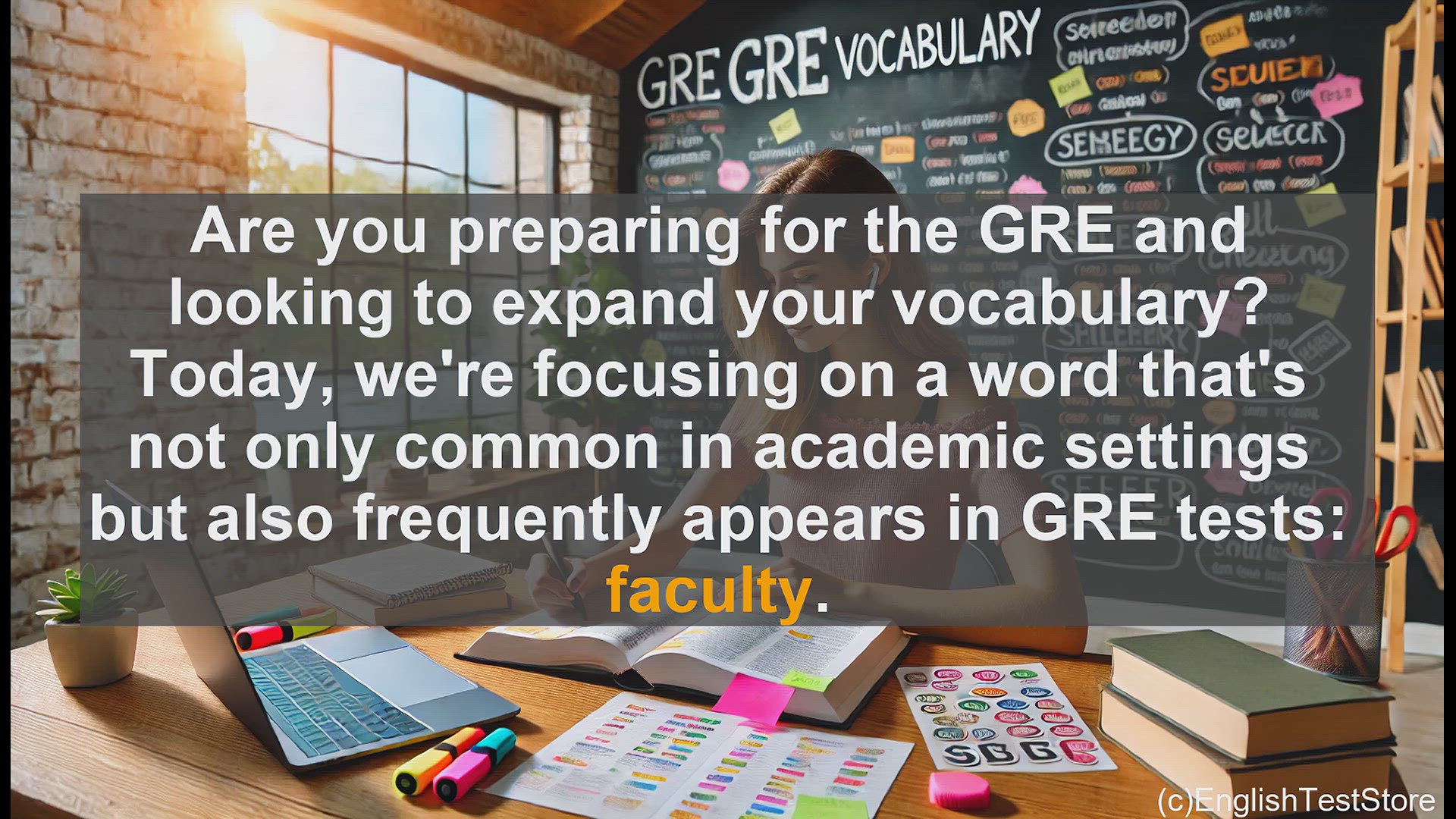 'Video thumbnail for GRE Vocabulary Lesson: Mastering the Versatile Word 'Faculty' for the GRE'