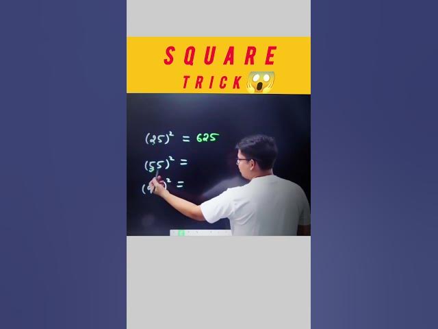 Video thumbnail for Square trick 😱 #maths #Square #trick #trending #viral #shorts #shiortfeed #fun