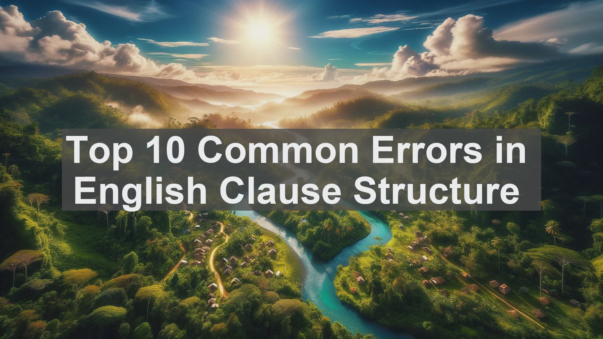 'Video thumbnail for Top 10 Common Errors in English Clause Structure'