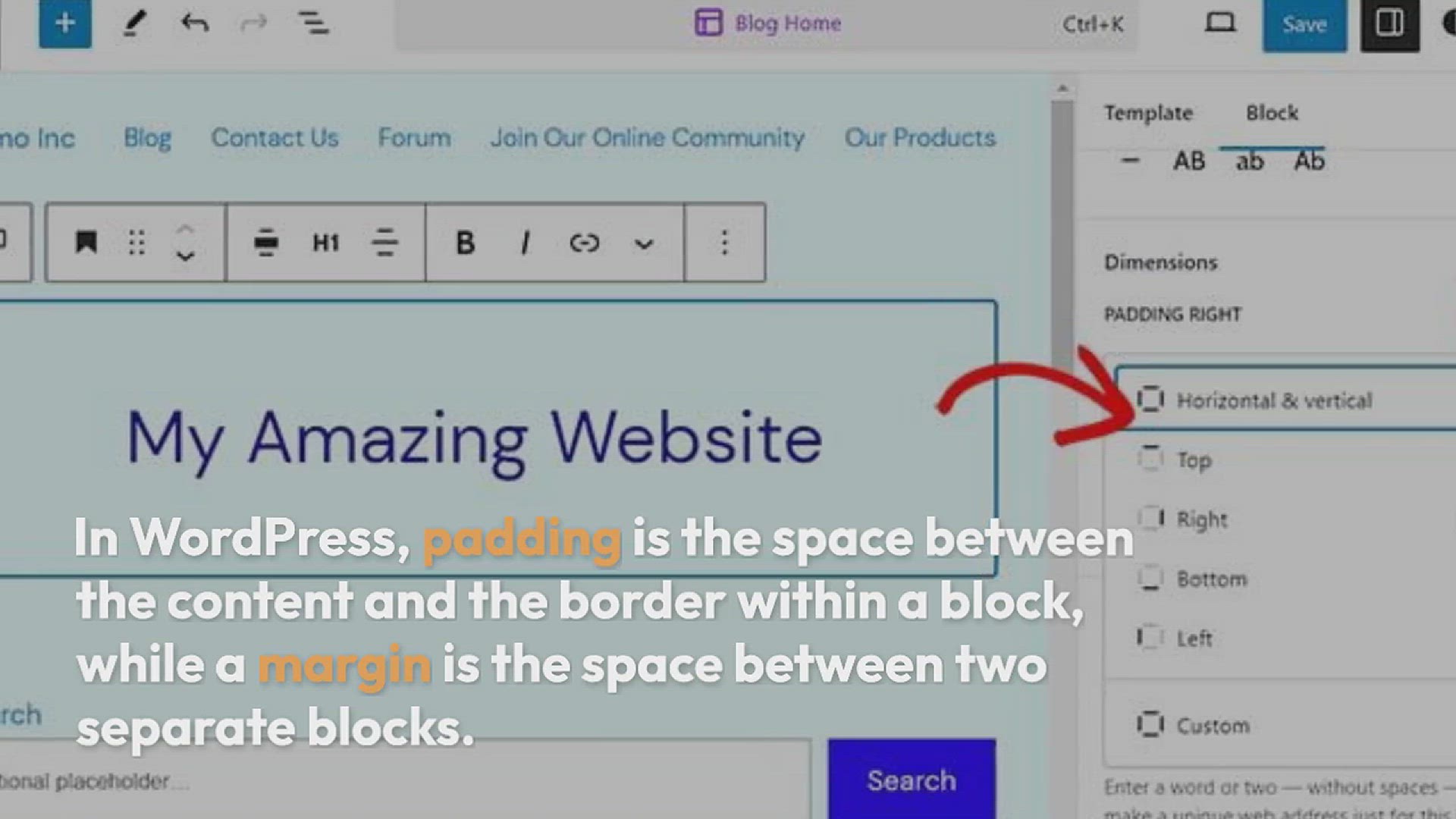 'Video thumbnail for Padding vs Margin – What’s the Difference in WordPress?'