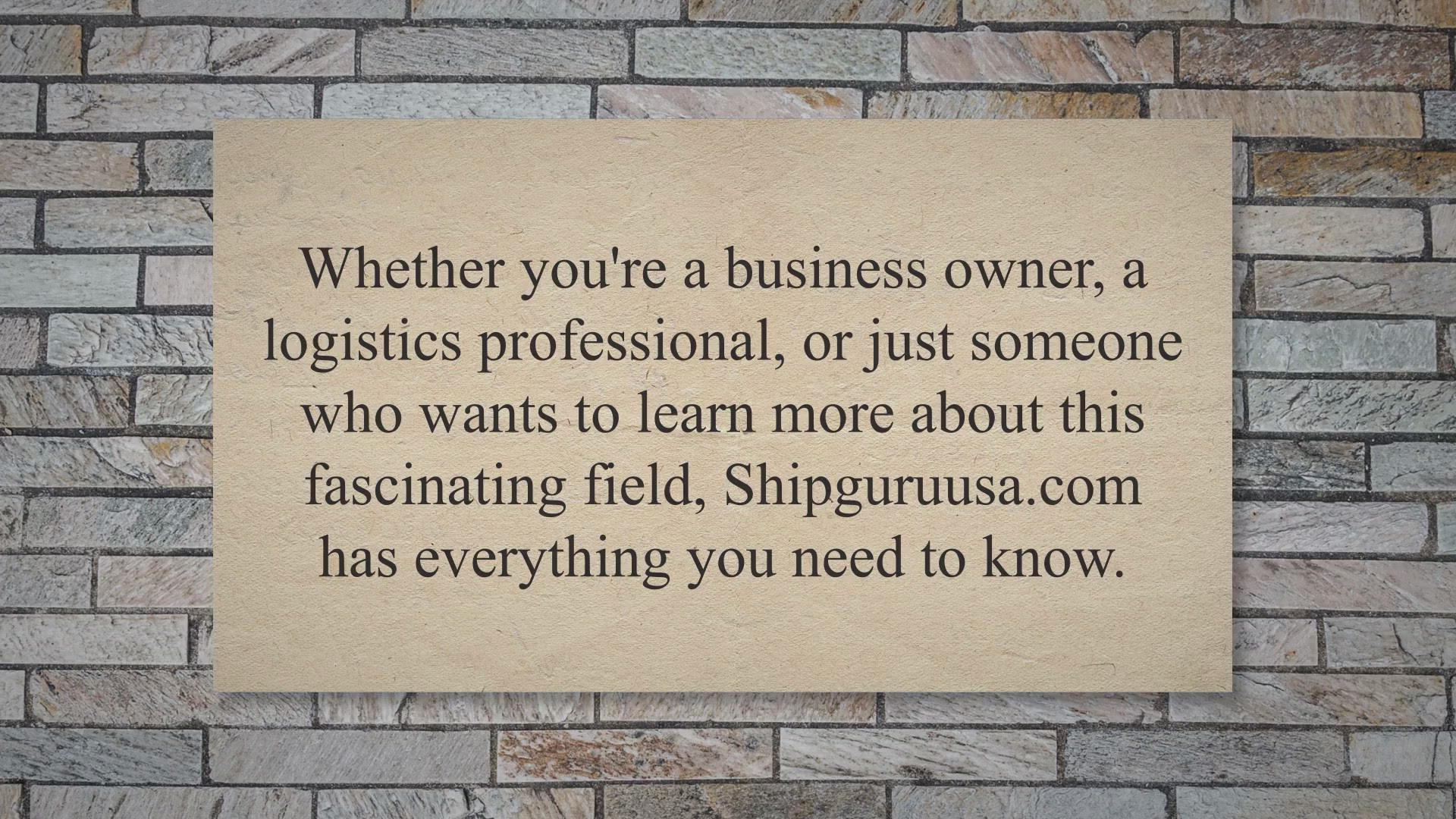 Video thumbnail for Discovering Shipguruusa.com: Your Ultimate Guide to Shipping, Logistics and Supply Chain