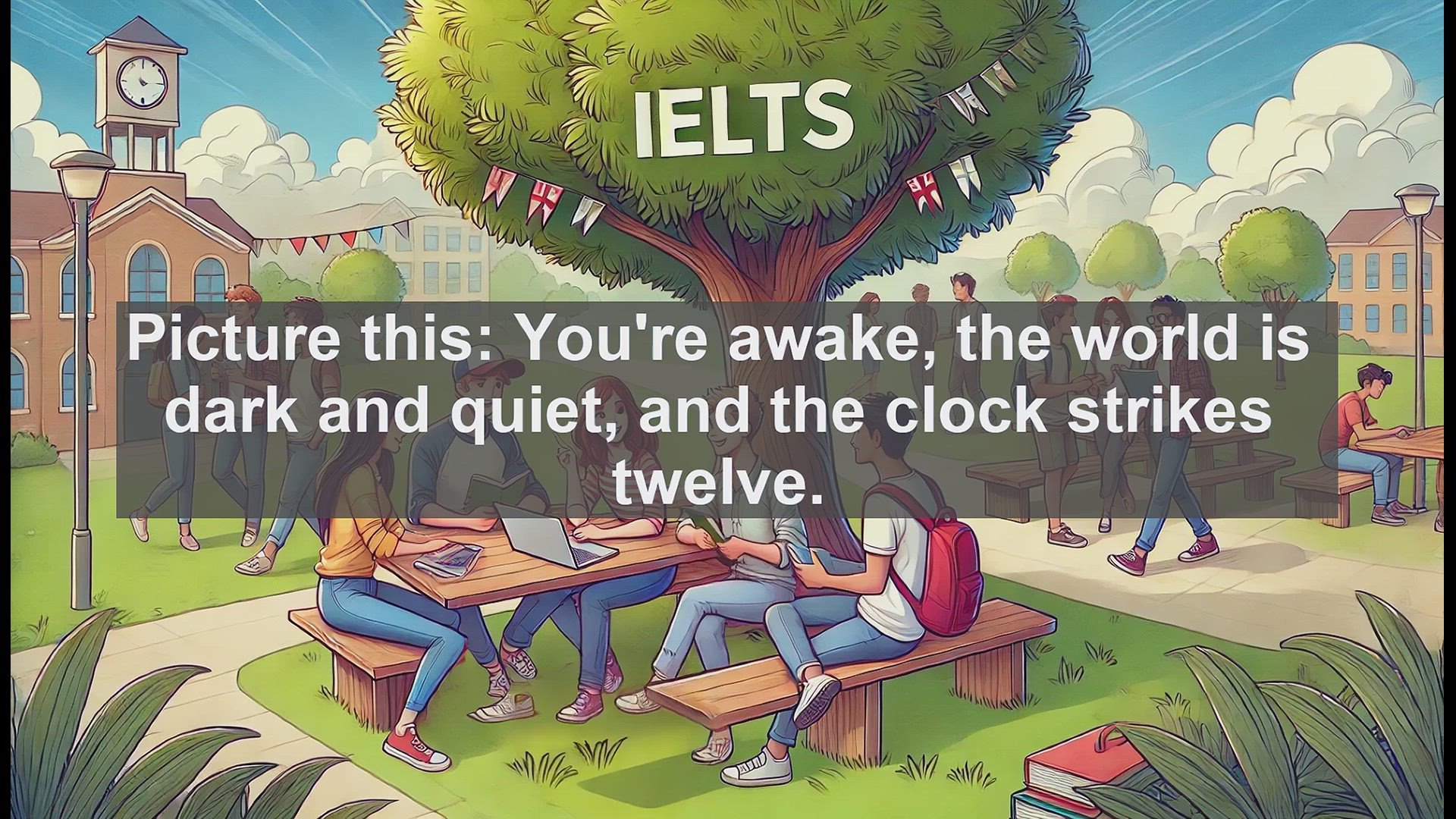 'Video thumbnail for 2500 Must Know IELTS 5.5 Vocabulary - Mastering 'Midnight': Essential IELTS Vocabulary'