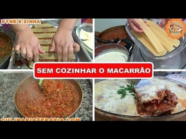 'Video thumbnail for COMO FAZER LASANHA COMPLETA PARA FESTAS COM MOLHO BOLONHESA E MOLHO BRANCO'