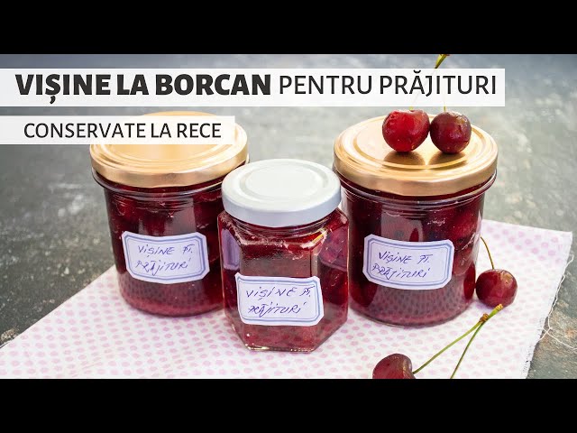 'Video thumbnail for Vișine la borcan pentru prăjituri. Vișine conservate la rece, în suc propriu | Bucate Aromate'