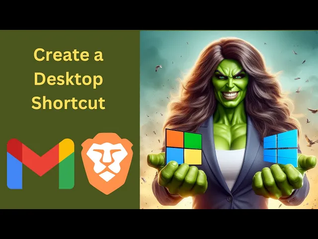 'Video thumbnail for How to Create a Desktop Shortcut for Gmail in Windows 11 or 10 using Brave | GearUpWindows Tutorial'