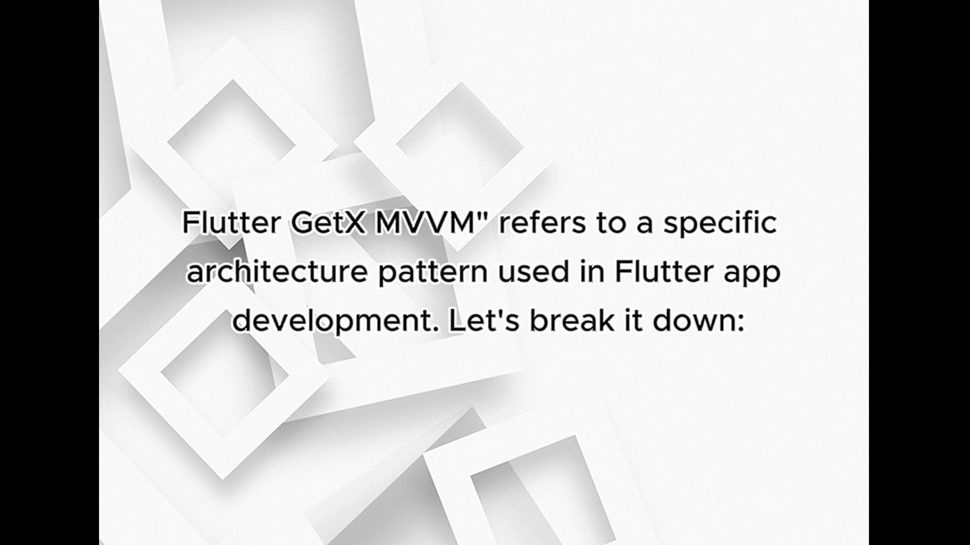 'Video thumbnail for Optimizing Flutter Development with GetX MVVM Architecture'