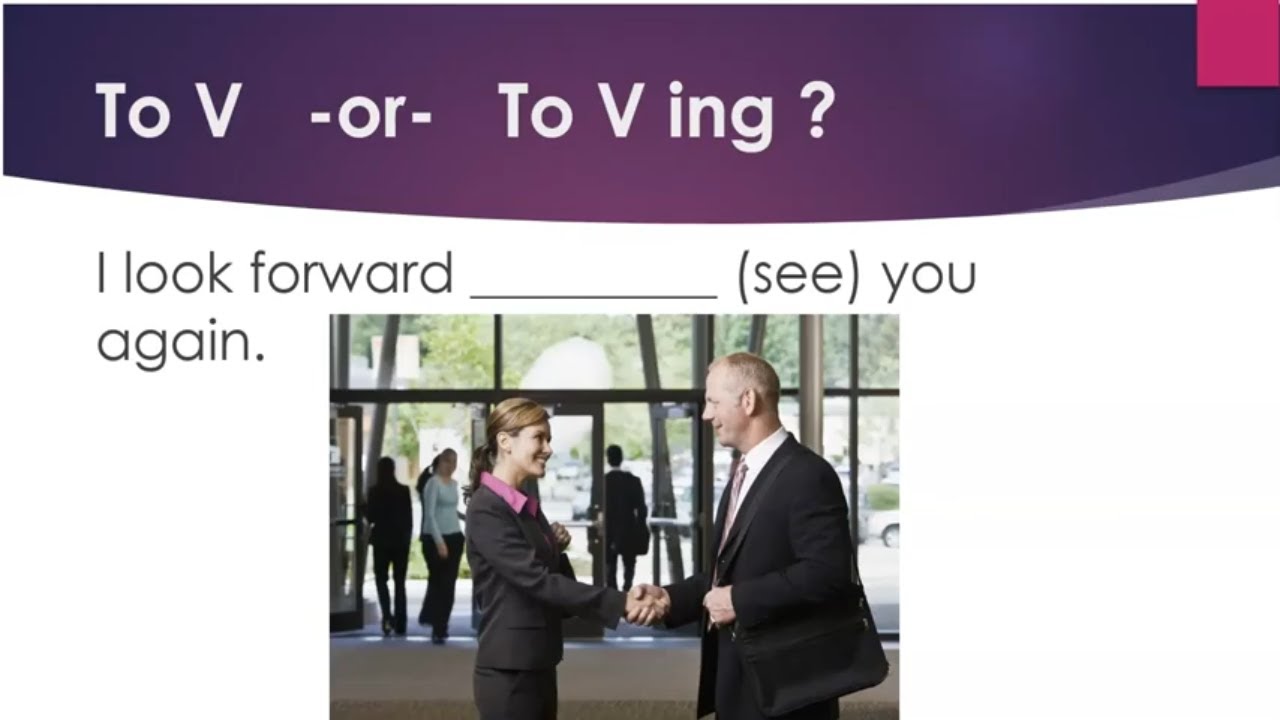 'Video thumbnail for Test your English:  To V or To V+ing'