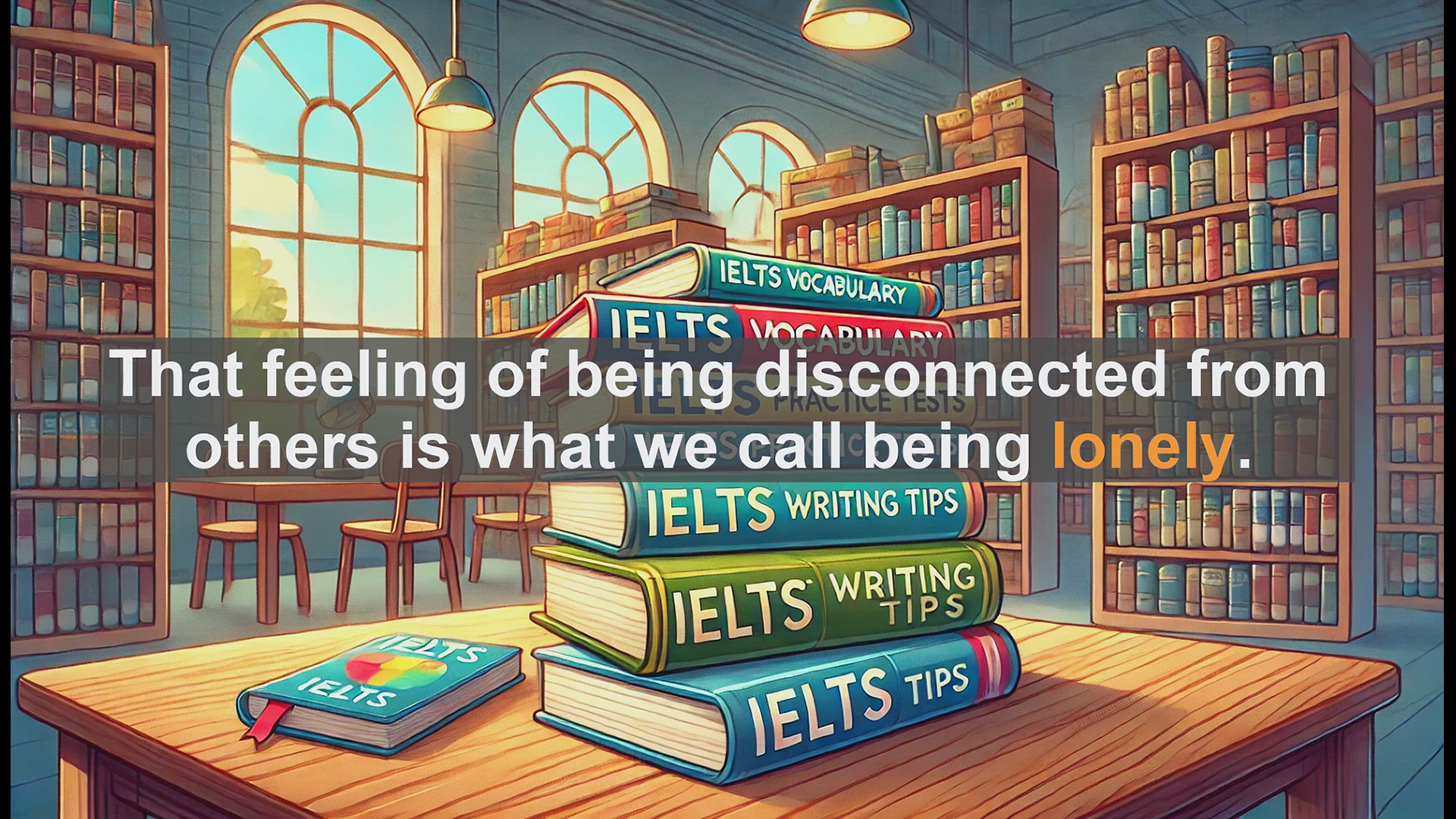 'Video thumbnail for 2500 Must Know IELTS 5.5 Vocabulary - Understanding 'Lonely': Essential IELTS Vocabulary'