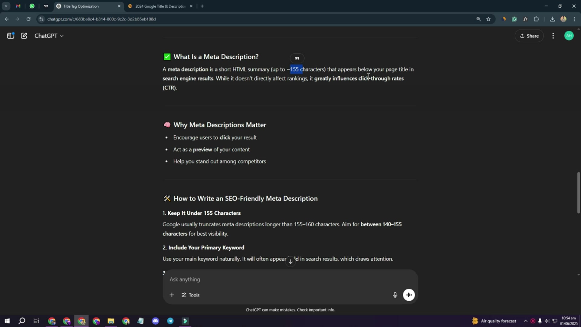 'Video thumbnail for How to Write an SEO-Friendly Meta Description'