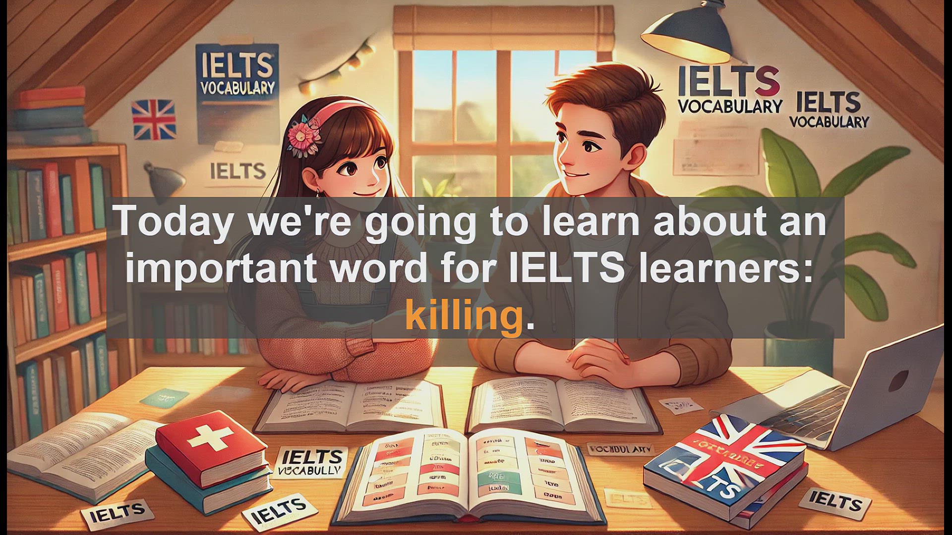 'Video thumbnail for 2500 Must Know IELTS 5.5 Vocabulary - Understanding 'Killing' for IELTS: Noun, Adjective, and Usage'