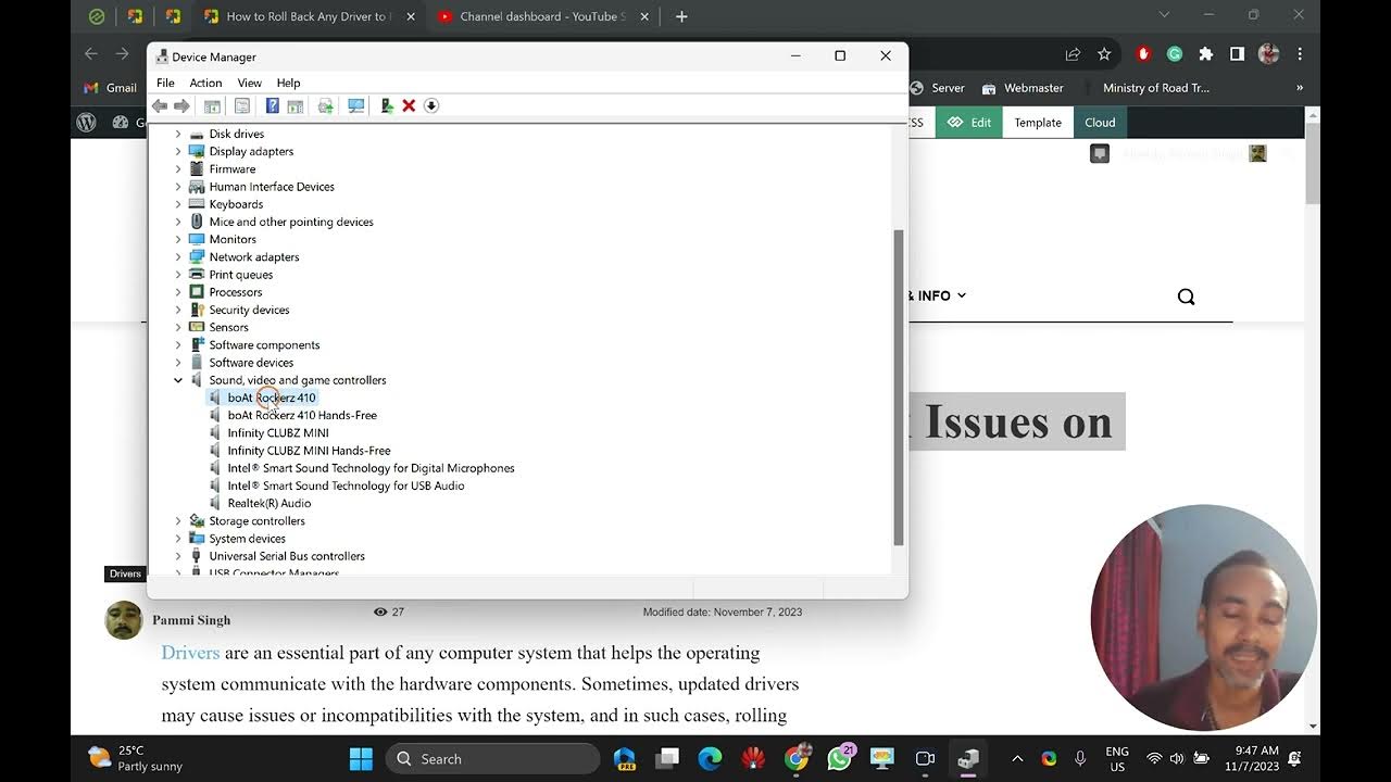 'Video thumbnail for How to Roll Back Any Driver to Fix Issues on Windows 11 or 10 | GearUpWindows'