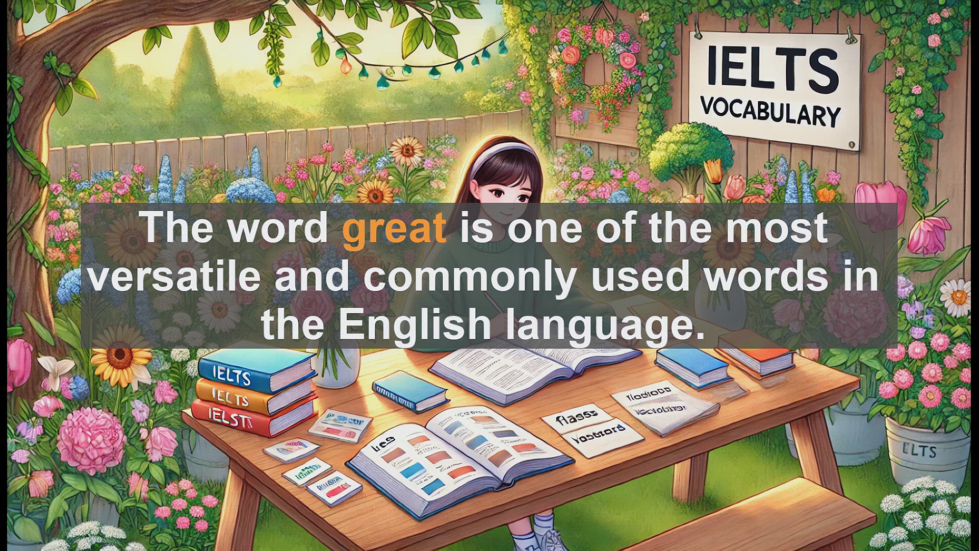'Video thumbnail for 2500 Must Know IELTS 5.5 Vocabulary - Mastering the Word 'Great' for IELTS Success'