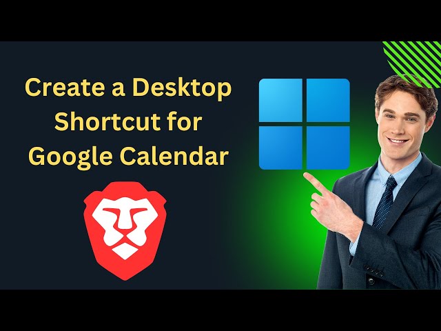 'Video thumbnail for How to Create a Desktop Shortcut for Google Calendar in Windows 11 using Brave | GearUpWindows'